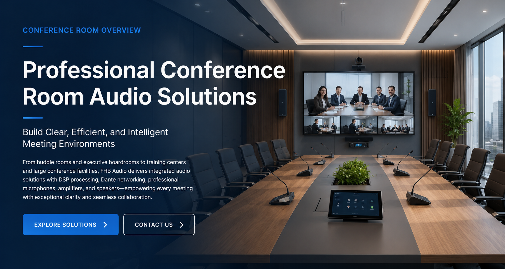 Profesjonalne rozwiązania audio do sal konferencyjnych