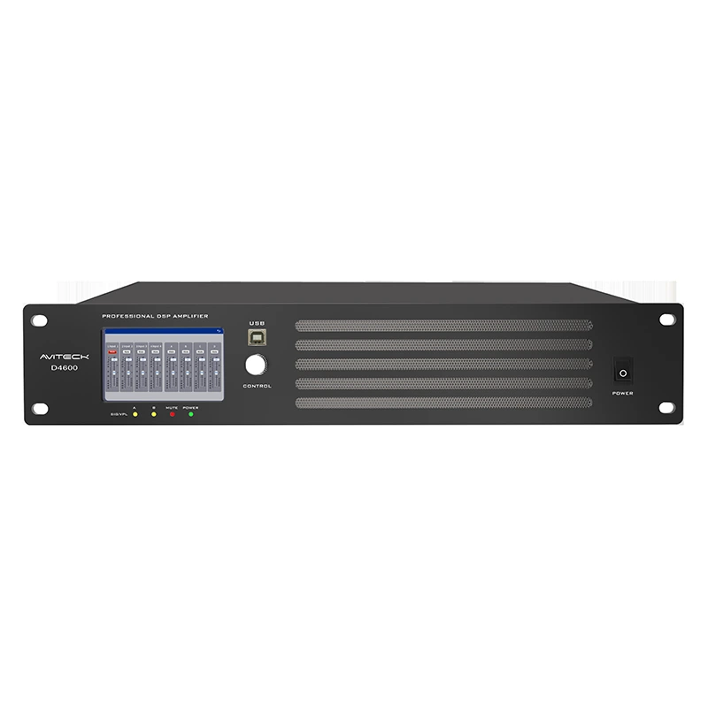 4 CH 600W DANTE DSP Network Power Wzmacniacz
